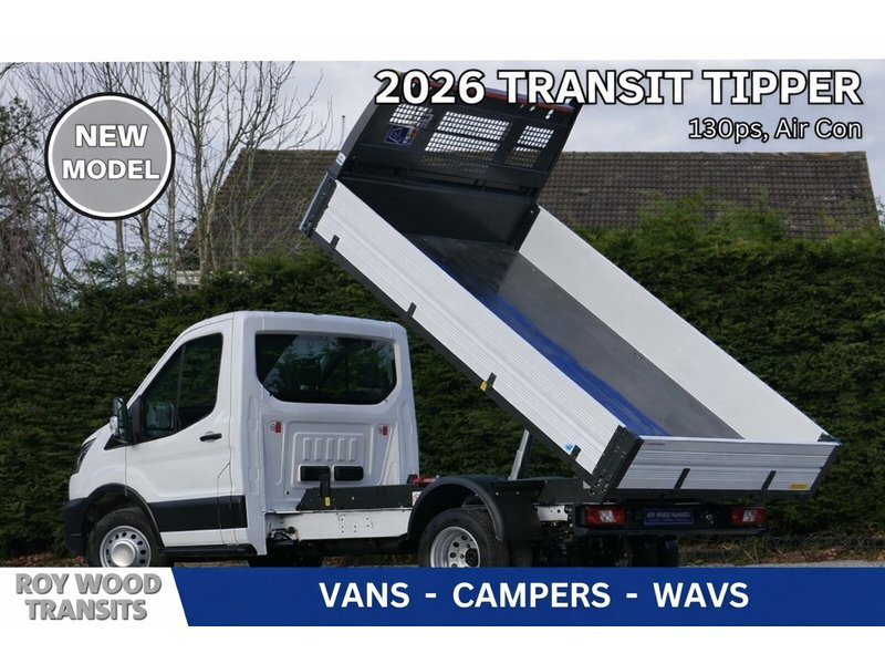 Ford 350 L2 Tipper 130ps Euro 6 Diesel Dual rear wheels - Touchscreen & Air Con 1996 Tipper Manual Diesel
