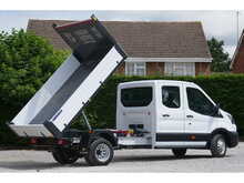 Ford Transit 350 L3 Trend Crew Cab Tipper 165ps Euro 6 Diesel