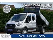 Ford Transit 350 Trend L3 Crew Cab Tipper 165ps Euro 6 