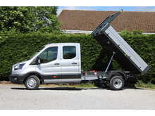 Ford Transit 350 Trend L3 Crew Cab Tipper 165ps Euro 6 - DUAL REAR WHEELS - LAST DRW ONE AVAILABLE