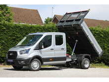 Ford Transit 350 Trend L3 Crew Cab Tipper 165ps Euro 6 - DUAL REAR WHEELS - LAST DRW ONE AVAILABLE