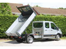 Ford Transit 350 Trend L3 Crew Cab Tipper 165ps Euro 6 - DUAL REAR WHEELS - LAST DRW ONE AVAILABLE
