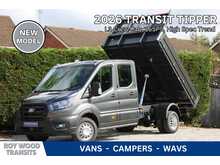 Ford Transit 350 L3 Trend Crew Cab Bison Tipper 2.0 165ps Euro 6 Inc Cab Air Con