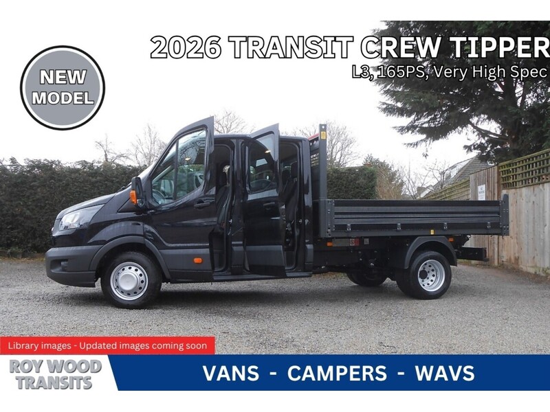 Ford 350 L3 Trend Crew Cab Bison Tipper 2.0 165ps Euro 6 Inc Cab Air Con 1996 4dr Tipper Six speed manual Diesel