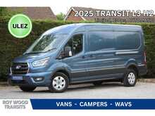 Ford Transit 350 L3 H2 130ps Euro 6 - 8 speed Automatic Limited Diesel van