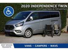Ford Tourneo Custom Auto RARE Allied Independence TWIN - 5 fixed seats plus TWO wheelchairs
