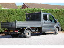 Ford Transit 350 L3 Crew Cab 170ps Bison Tipper - Air Con - 6,300kg train mass