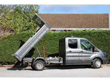 Ford Transit 350 L3 Crew Cab 170ps Bison Tipper - Air Con - 6,300kg train mass