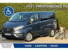Ford Tourneo Custom Allied Independence RS - 6 seats plus one wheelchair - New style fold flat ramp