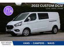 Ford Transit Custom 320 L2 DCiV Limited Auto Van 130ps Euro 6