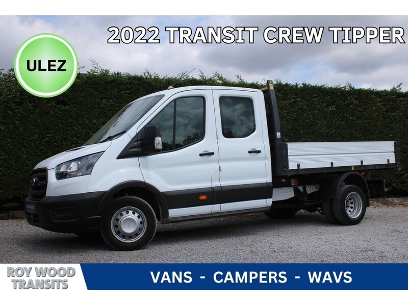 Ford 350 Crew cab Tipper 130ps Euro 6 - Dual rear wheels - 6 month warranty 2.0 4dr tipper Manual Diesel
