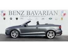 Audi A3 Cabriolet 1.4 TFSI CoD S line Convertible 2dr Petrol Manual Euro 6 (s/s) (Nav) (150 ps)