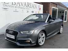 Audi A3 Cabriolet 1.4 TFSI CoD S line Convertible 2dr Petrol Manual Euro 6 (s/s) (Nav) (150 ps)