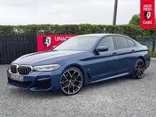 BMW 5 Series 520i MHT M Sport 2.0 520i MHT M Sport Saloon 4dr Petrol Hybrid Steptronic Euro 6 (s/s) (184 ps) 