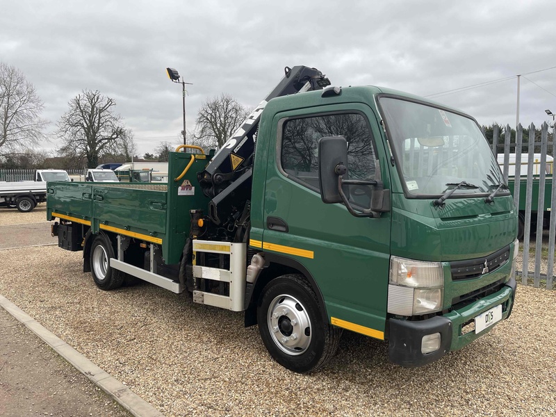 FUSO 7C15 34 ATLAS 57.3 CRANE 12FT DROPSIDE 7.5 TON 3.0 Dropside Crane Lorry Manual Diesel