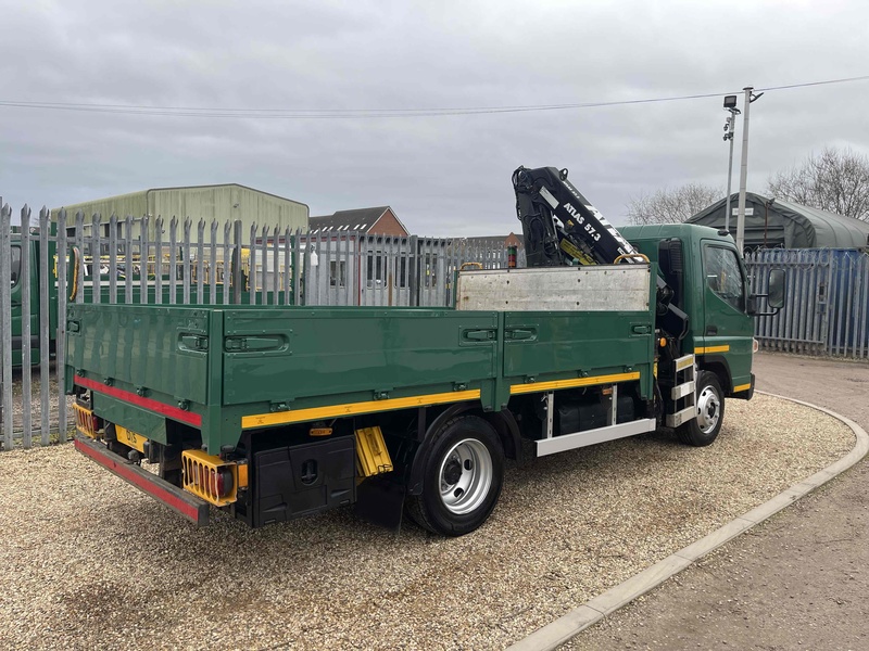 FUSO 7C15 34 ATLAS 57.3 CRANE 12FT DROPSIDE 7.5 TON 3.0 Dropside Crane Lorry Manual Diesel