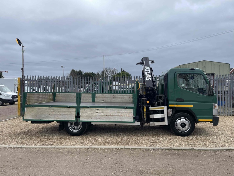 FUSO 7C15 34 ATLAS 57.3 CRANE 12FT DROPSIDE 7.5 TON 3.0 Dropside Crane Lorry Manual Diesel