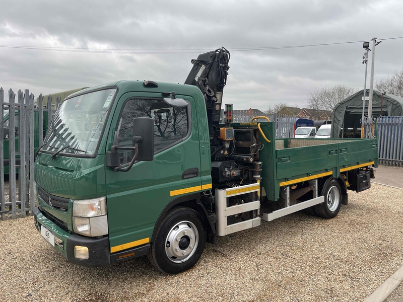 FUSO 7C15 34 ATLAS 57.3 CRANE 12FT DROPSIDE 7.5 TON 3.0 Dropside Crane Lorry Manual Diesel