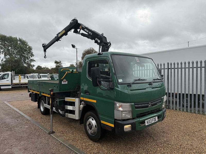 FUSO 7C15 34 ATLAS 57.3 CRANE 12FT DROPSIDE 7.5 TON 3.0 Dropside Crane Lorry Manual Diesel