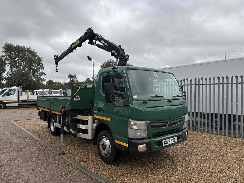 FUSO 7C15 34 ATLAS 57.3 CRANE 12FT DROPSIDE 7.5 TON 3.0 Dropside Crane Lorry Manual Diesel