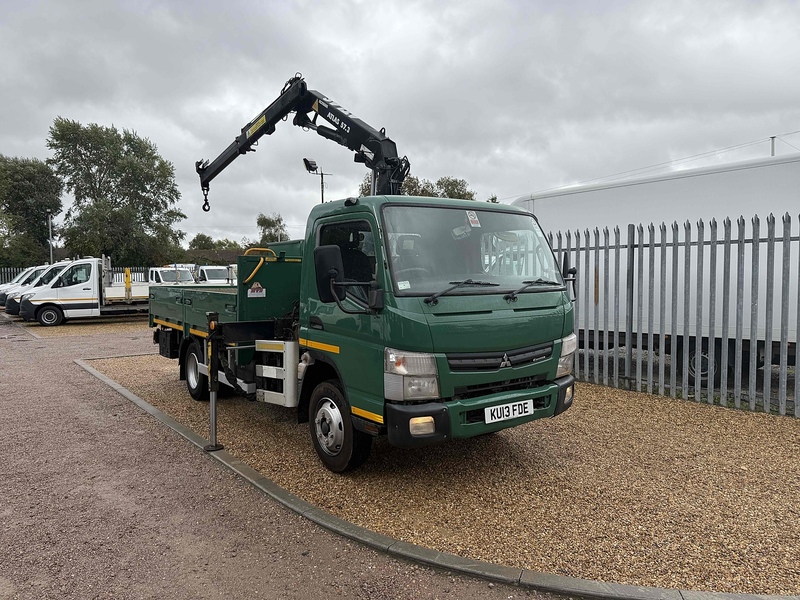 FUSO 7C15 34 ATLAS 57.3 CRANE 12FT DROPSIDE 7.5 TON 3.0 Dropside Crane Lorry Manual Diesel