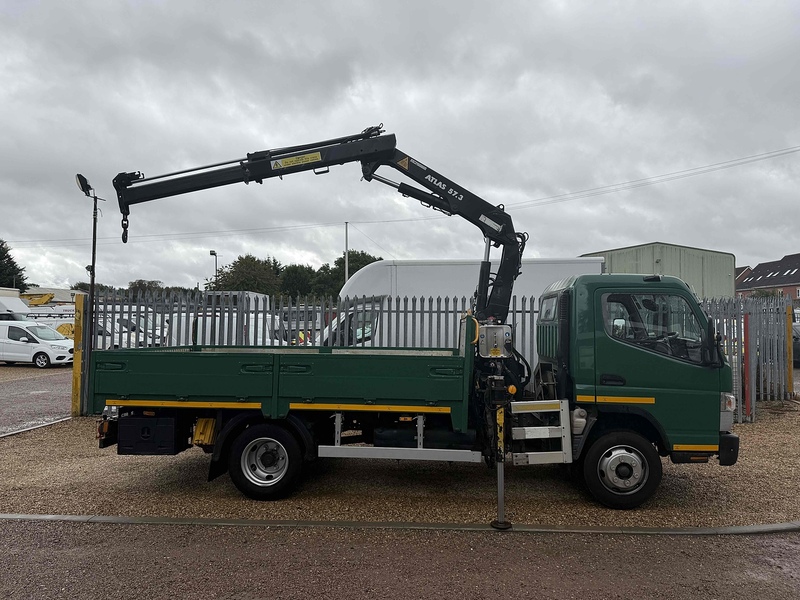 FUSO 7C15 34 ATLAS 57.3 CRANE 12FT DROPSIDE 7.5 TON 3.0 Dropside Crane Lorry Manual Diesel