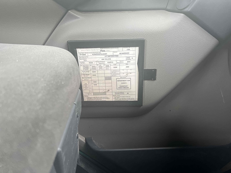 DAF 16 TON DROPSIDE CRANE LORRY 6..7 Dropside Manual Diesel