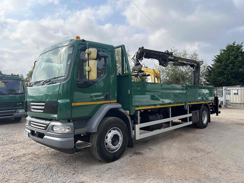 DAF 6.7l 18 TON DROPSIDE WITH ATLAS CRANE BLOCK GRAB - MANUAL