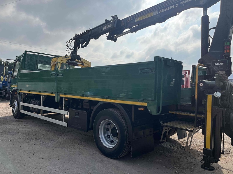 DAF 6.7l 18 TON DROPSIDE WITH ATLAS CRANE BLOCK GRAB - MANUAL