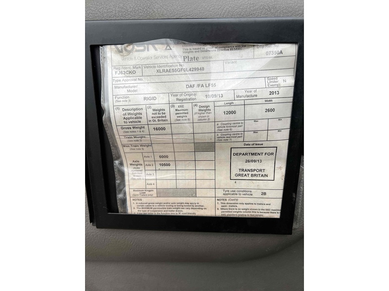 DAF 55.220 6.7 Dropside Diesel