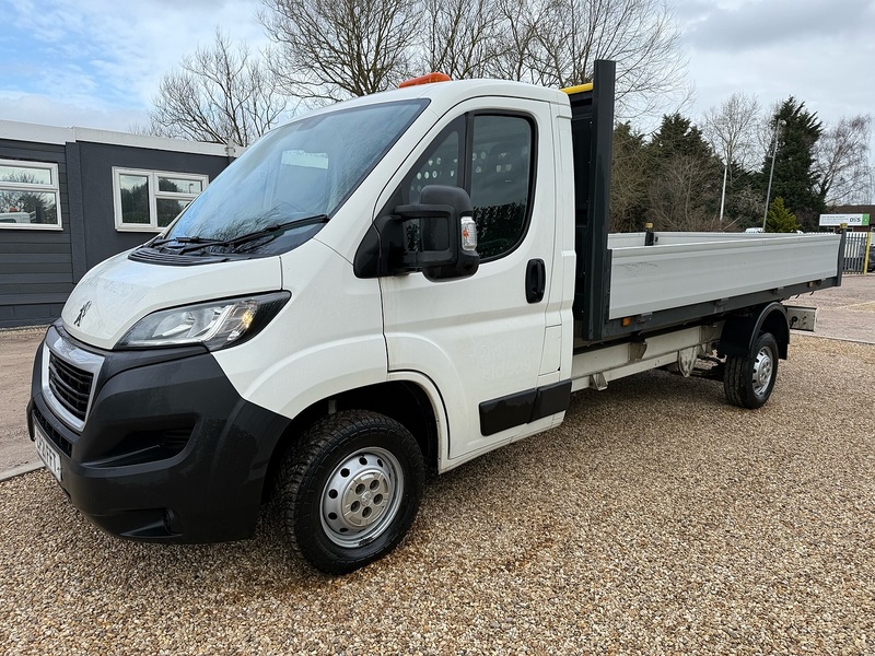 Peugeot BlueHDi 335 2.2 Built for Business L4 XLWB DROPSIDE - WHITE
