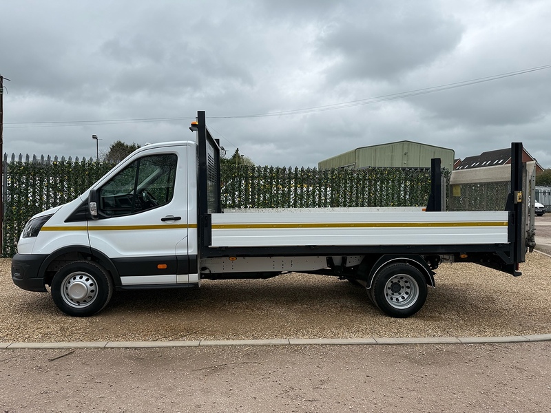 Ford 2.0 350 EcoBlue Leader L4 XLWB DROPSIDE TAIL LIFT - WHITE