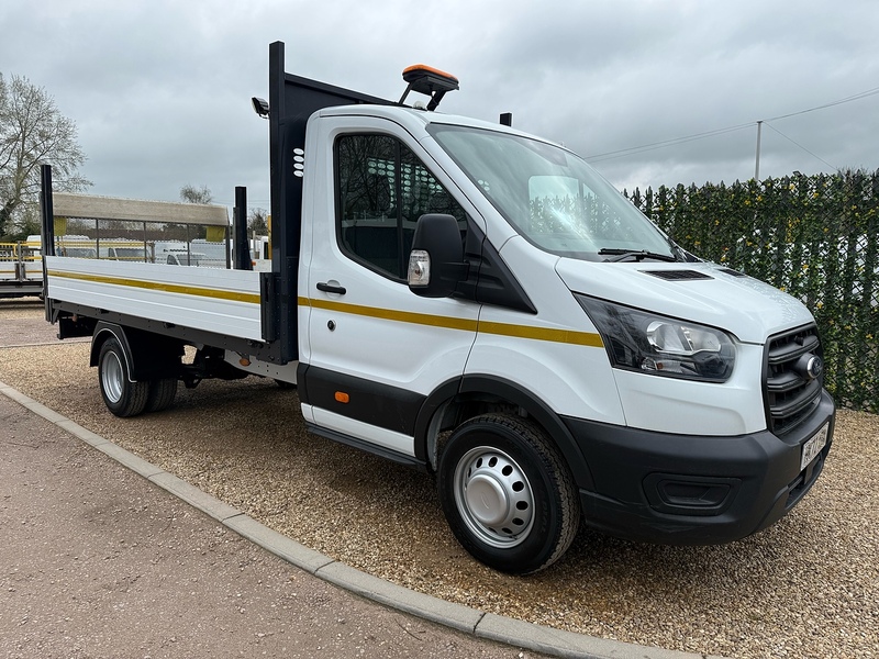 Ford 2.0 350 EcoBlue Leader L4 XLWB DROPSIDE TAIL LIFT - WHITE