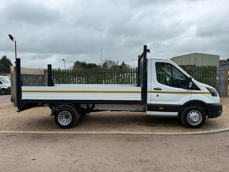 Ford 2.0 350 EcoBlue Leader L4 XLWB DROPSIDE TAIL LIFT - WHITE