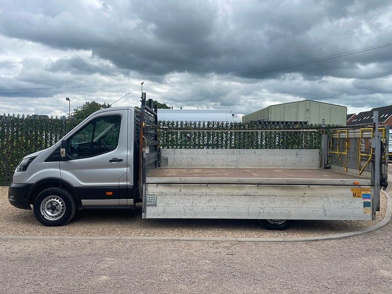 Ford 350 2.0 EcoBlue Leader L4 XLWB DROPSIDE TAIL LIFT - SILVER