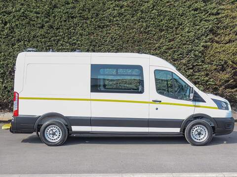 Ford Transit 350 FWD Leader 2.0TDCI, 130ps, L3H2 LWB 7 Seat Welfare Van, Reverse Parking Sensors, Toilet, DAB - U6914