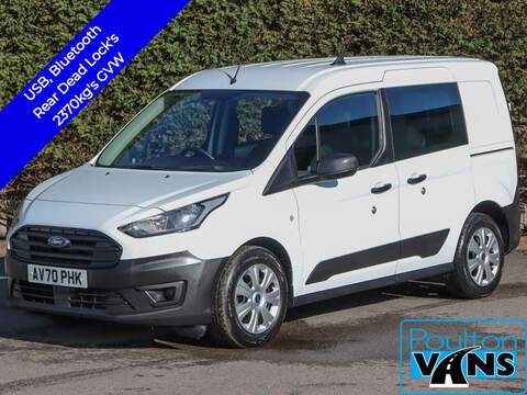 Ford Transit Connect 240 EB LEADER 1.5TDCI, 100PS, L2 LWB 5 SEAT CREW VAN, B.Tooth,  Air Con, Twin SLD, Rev Park.