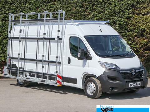 Vauxhall Movano Prime 2.2bi Turbo, 140bhp, L3H2 LWB Glass Rack Van, Sat Nav, Air Con, Cruise, Bluetooth, CarPlay