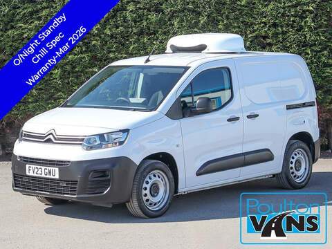 Citroen Berlingo 1000 Enterprise 100BHP 6 SPD M L1 SWB VAN, 3 Seats, Air Con, Cruise, Rev Park, Warranty Till 26/09/2026