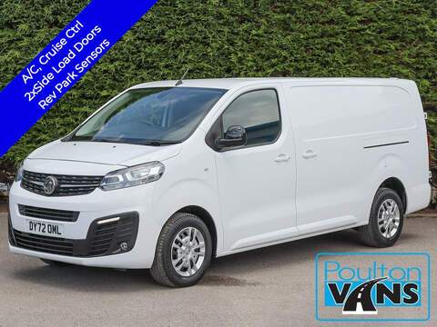 Vauxhall Vivaro 2900 Sportive 1.5 TURBO D 100BHP  L2 LONG PANEL VAN, AIR CON, CRUISE, TWIN SLD, REV PARK