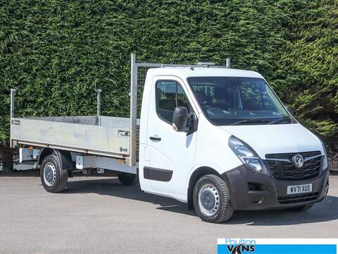 Vauxhall Movano N35 125S 14'11" / 4.5M XLWB Alloy Sided Dropside Pick Up. Bluetooth Handsfree, Reverse Camera, Dropside Manual Diesel Dropside Manual Diesel