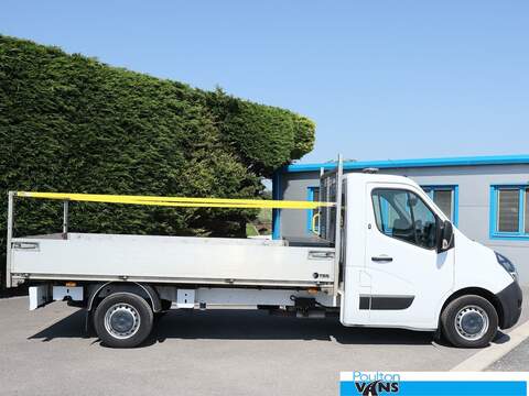 Vauxhall Movano N35 125S 14'11" / 4.5M XLWB Alloy Sided Dropside Pick Up. Bluetooth Handsfree, Reverse Camera, Dropside Manual Diesel Dropside Manual Diesel