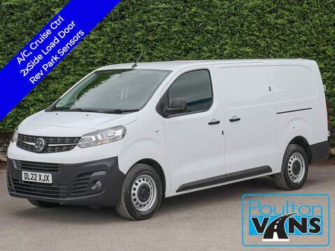 Vauxhall Vivaro 2900 Sportive 1.5 TURBO D 100BHP  L2 LONG PANEL VAN, AIR CON, CRUISE, TWIN SLD, REV PARK