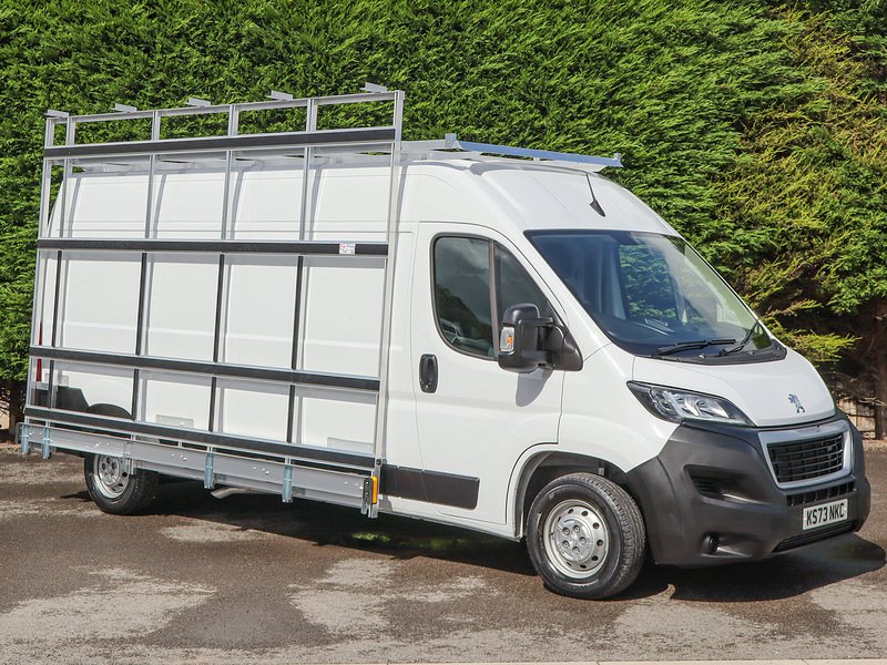 Peugeot Boxer 335 Professional Prem + 2.2HDI 140BHP L3 H2 LWB GLASS RACK VAN, SAT NAV, AIR CON, CRUISE, REV PARK - U7054