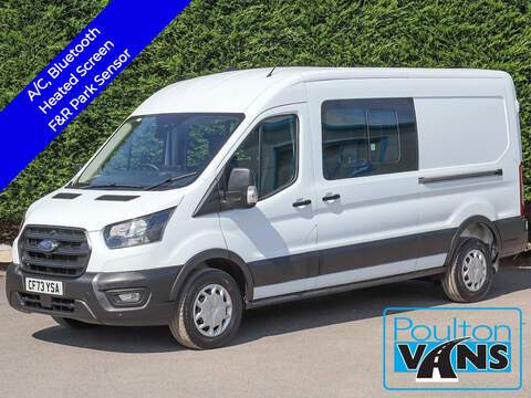 Ford Transit 230 1.5TDCi, 100ps, L2 LWB 5 Seat Crew Van, Air Con, 6 Speed, Bluetooth, DAB Radio, Isofix Crew Van Manual Diesel