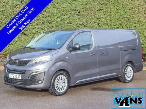 Peugeot e-Expert Asphalt Premium + 75KW Electric L2 Long Panel Van, Hi Spec, Warranty Till 31/05/2026.