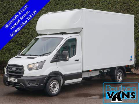 Ford Transit 350 RWD 2.0TDCi, 130ps, Leader L4 Luton Van, DEL 500kg Alloy Tail Lift, Roller Shutter, Aerodynamic Pod Luton Van Manual Diesel