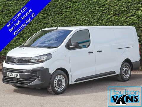 Vauxhall Vivaro 2300 PRIME 1.5 Turbo D 100BHP 6 Speed L1 SWB VAN, B.Tooth, Air Con, Cruise Control