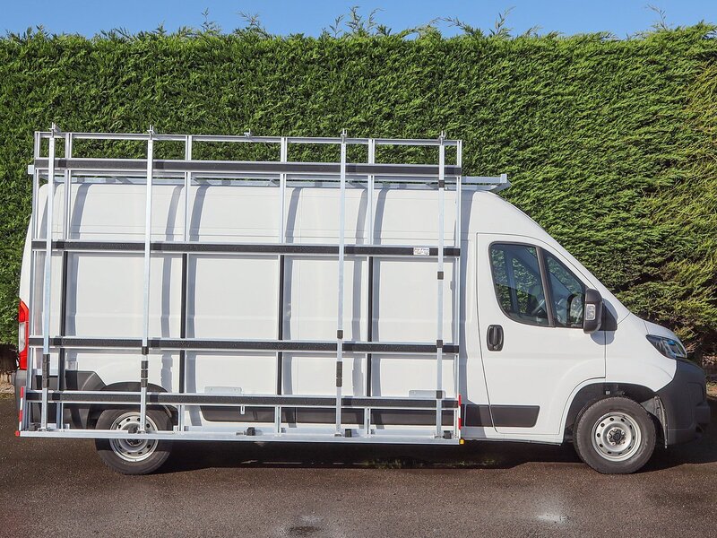 Peugeot Boxer 335 PROFESSIONAL 2.2HDI 140BHP L3 H2 LWB HIGH ROOF GLASS RACK / FRAIL / GLAZING VAN - U7320