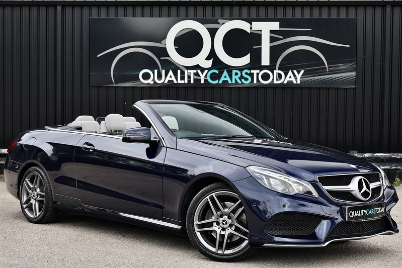 Mercedes-Benz E220 CDI AMG Line Convertible Full Service History + AirScarf + COMAND Online Image 0